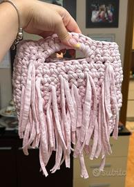 Borsa uncinetto con frange