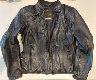 Giubbotto moto pelle donna