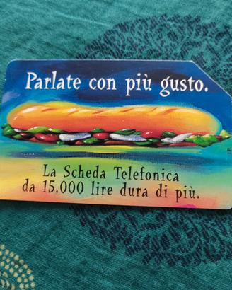 Scheda telefonica rara