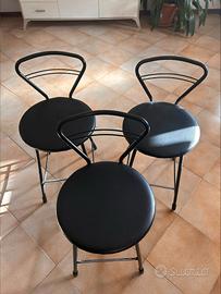 Sgabelli con seduta in pelle