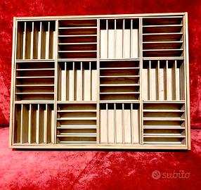 Contenitore musicassette a parete vintage