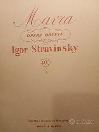 Igor Stravinsky. MAVRA Opera Bouffe Libr.e canto/p