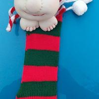 Calza di natale con pupazzetto