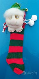 Calza di natale con pupazzetto