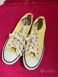 Converse gialle basse