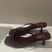 Sandalo donna bordeaux tg 38