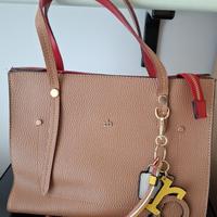 borsa donna beige