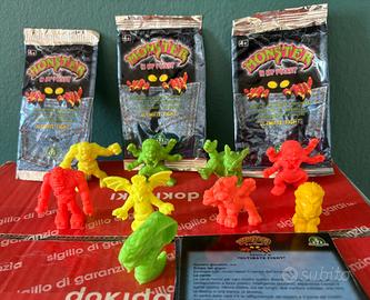 9 Monster in my pocket lotto, buste e istruzioni