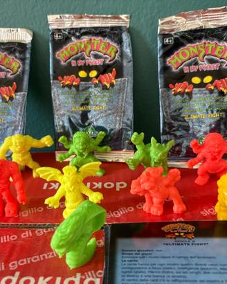 9 Monster in my pocket lotto, buste e istruzioni