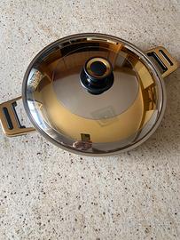 Bistecchiera in acciaio inox con coperchio