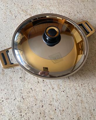 Bistecchiera in acciaio inox con coperchio