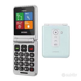BRONDI FLIPPER TELEFONO CELLULARE SENIOR GREEN WAT