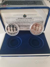 Dittico San Marino benvenuto euro 2002 argento