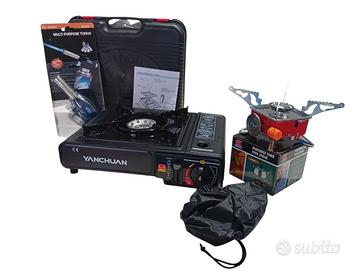 Fornelli da campeggio+ cannello fiamma ossidrica 