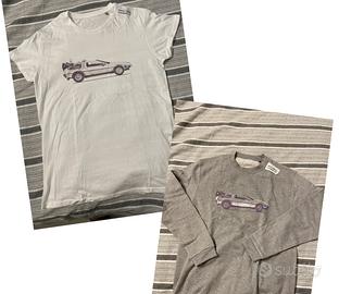 Delorean felpa + t shirt - nuove mai indossate
