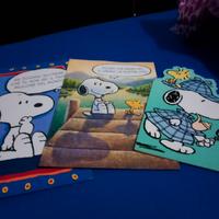 3 Biglietti Auguri Vintage Snoopy (Peanuts) papà 