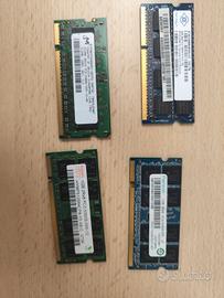 RAM DDR2 SO-DIMM 667MHz PC2-5300 – 1GB e 512MB 