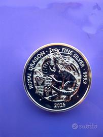 TUDOR BEASTS - ROYAL  DRAGON(2026) - OZ 2 ARGENTO.