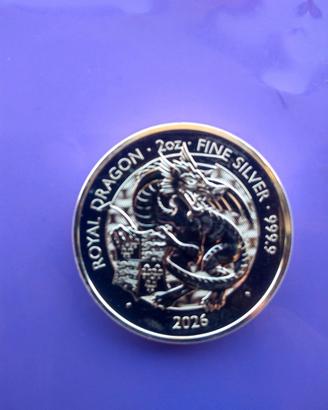 TUDOR BEASTS - ROYAL  DRAGON(2026) - OZ 2 ARGENTO.