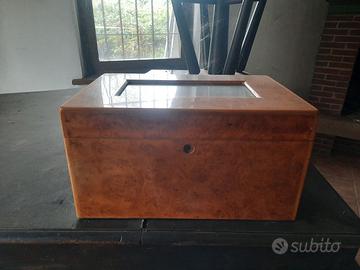 Bauletto porta sigari in radica