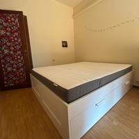 Letto matrimoniale IKEA Brimnes+mater. Morgendal