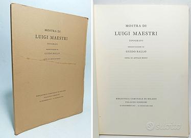 MOSTRA DI LUIGI MAESTRI TIPOGRAFO - 1967