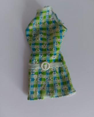 Abito Vintage 1998 per Barbie Pretty in plaid
