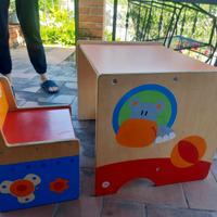 scrivania in legno marca Sevi