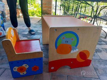 scrivania in legno marca Sevi