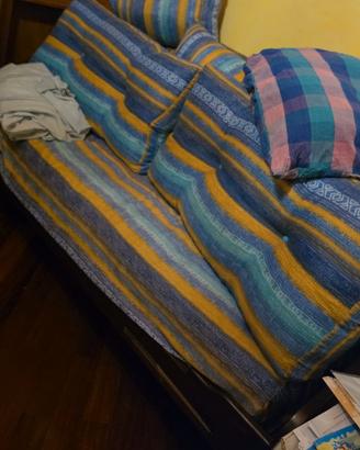 Divano Letto in Legno Massello con Secondo Letto