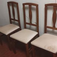 sedie da 5 euro in su 3 uguali 15 euro e 4 uguali 