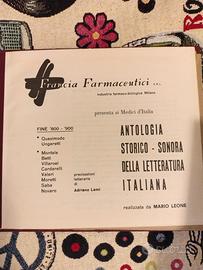 antologia storico sonora della letteratura italian