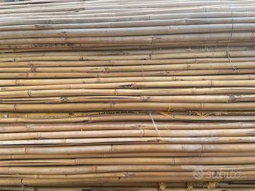 Arella di bamboo piena con passanti in acciaio 2x3