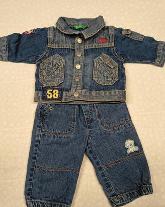 completo jeans per bimbo 