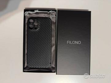 Iphone 12 pro cover in fibra di carbonio