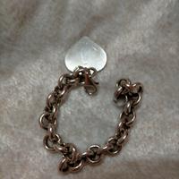 Bracciale argento con cuore