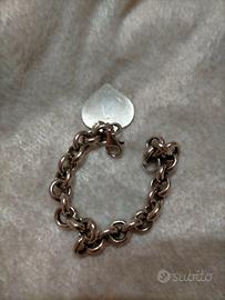 Bracciale argento con cuore