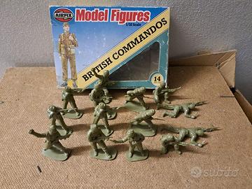 SOLDATINI AIRFIX IN SCALA 1/32 COMMANDOS INGLESI