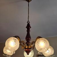 lampadario vintage 5 luci