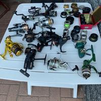 Mulinelli da pesca perfettamente funzionanti