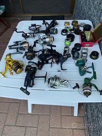 Mulinelli da pesca perfettamente funzionanti