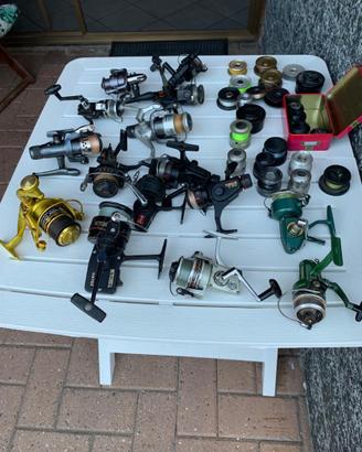 Mulinelli da pesca perfettamente funzionanti