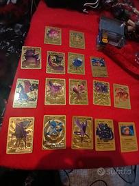 set carte pokemon (set carte oro e altre miste) 