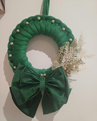 Ghirlanda fuori porta natalizia