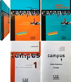 CAMPUS 1. LIVRE DE L'ÉLÈVE. CAHIER D'EX.+CORRIGES