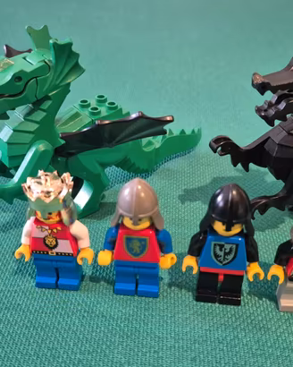 Lotto Lego Castle Minifigure Draghi Vintage
