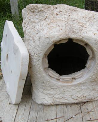 CONTENITORE per FARETTO da GIARDINO in pietra
