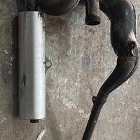 Kawasaki kx 500 marmitta completa del 1989