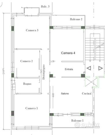 Camere singole in appartamento condiviso