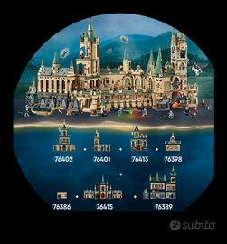 lotto 7 set lego per castello harry potter nuovo 
